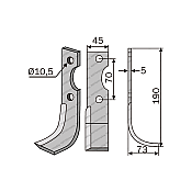 Rotary Cultivator Blade Barbieri E.T. 45x5