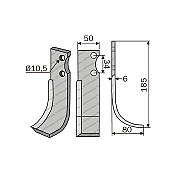 Rotary Cultivator Blade Leopard 90 