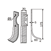 Rotary Cultivator Blade Leopard Small 