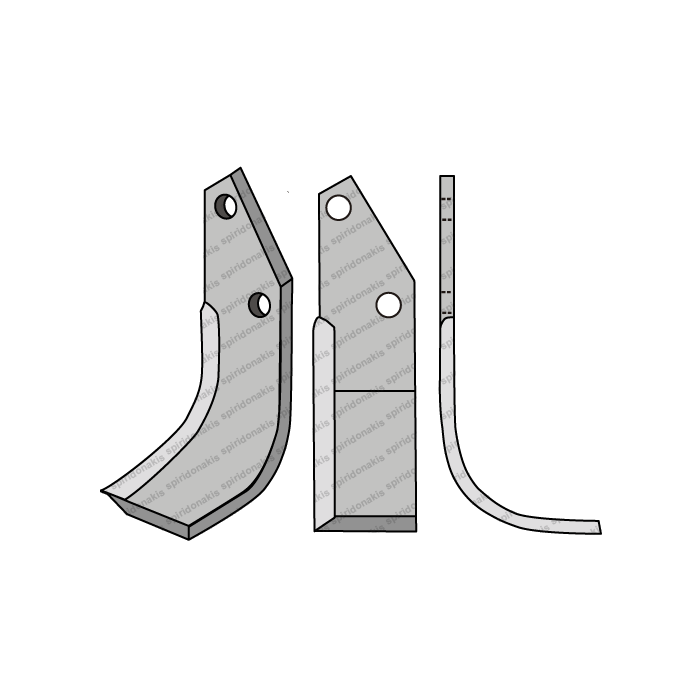 Rotary Cultivator Blade Tsalapataras Maschio 60x6