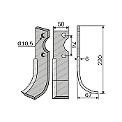Μαχαίρι Φρέζας MG 13 (50Χ6/ΚΚ75/Φ10.5)