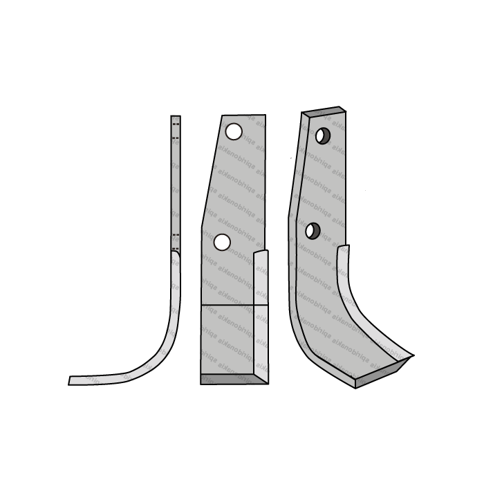 Rotary Cultivator Blade 360634 60x6 Φ11,5 ΚΚ99 Goldoni Left