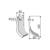 Blade Eberhard KK45 80x6 Right Blade Eberhard KK45 80x6 Right
