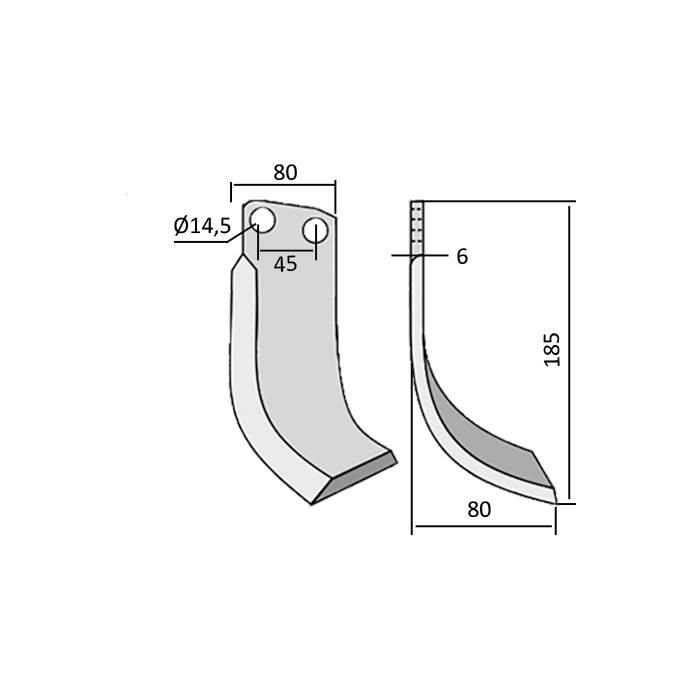 Blade Eberhard 80x6 Right