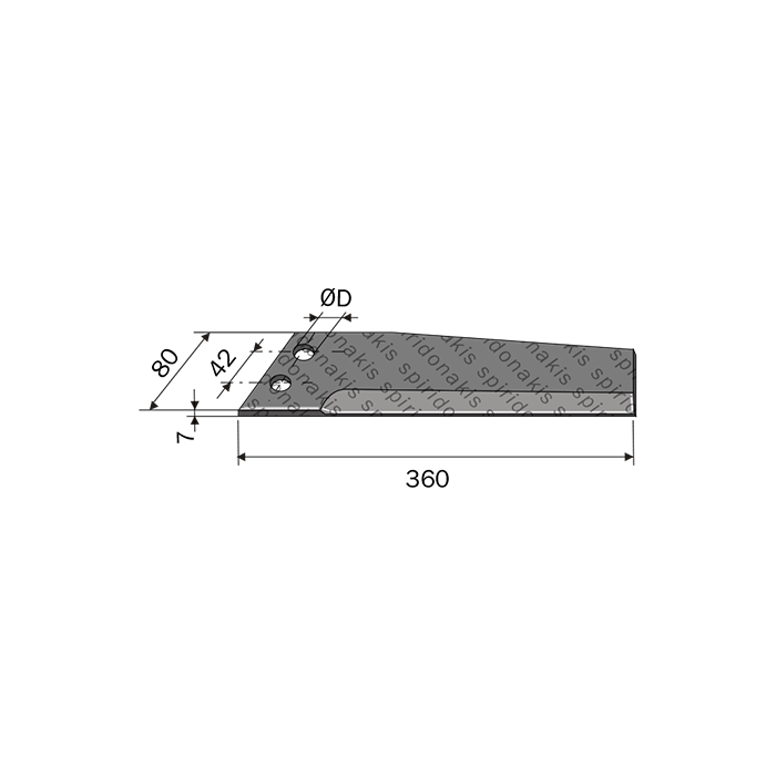 Cutting Blade Baricceli A360 Right