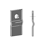 Drum Moower Blade Curved 106x47x3 Mws