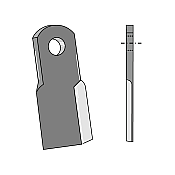 FInishing mower blade 80x8 L.220 Φ33 Greek