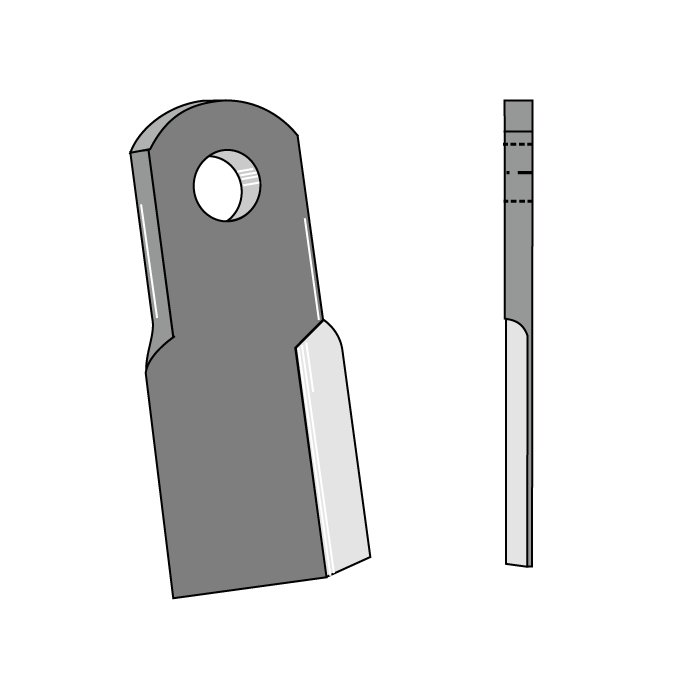 Finishing Mower Blade 80x8 L.220