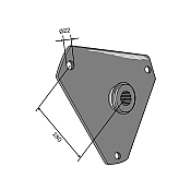 Finishing Mower Mounts for 3 blades