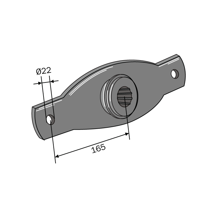 Finishing Mower Mounts for 2 blades