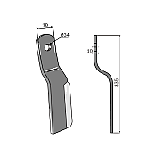 Finishing Mower Blade L.1000