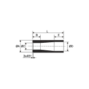 Front Loader Spear Mount 52045 Ø60 L145 BPT 