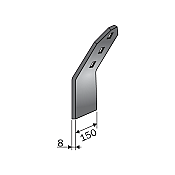 Νύχι Ελατηρίου Ισοπεδωτή 3 Τρύπες 150x8 Bianchi