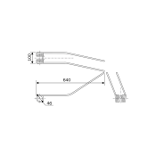 Ελατήριο Χορτοσυλλέκτη Ελικοπτέρου Cimac (Α100-Β640)