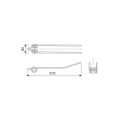 Ελατήριο Χορτοσυλλέκτη Ελικοπτέρου Fahr Μακρύ (Α90-Β575)