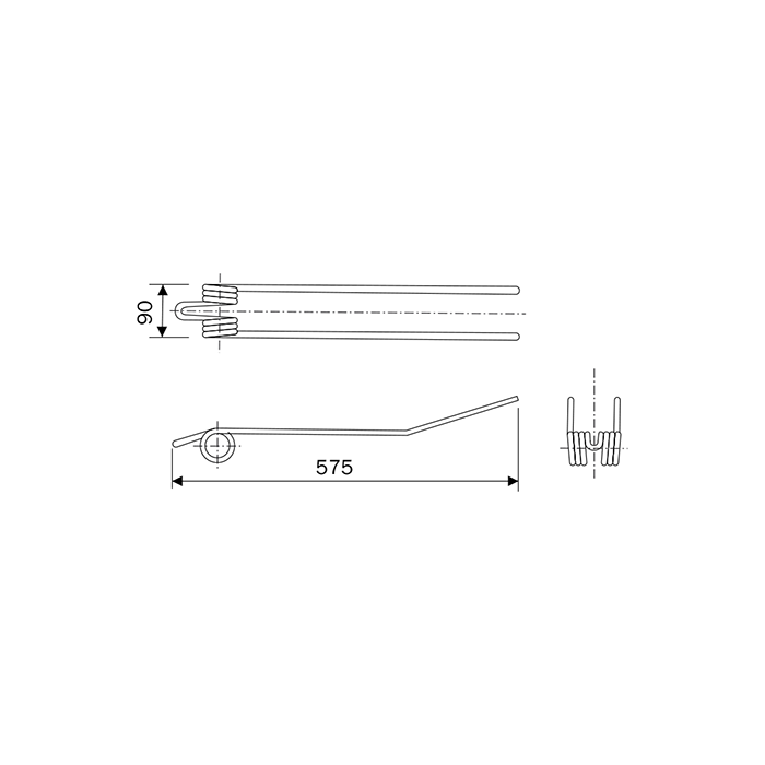 Drum Mower Spring Fahr Short (Α83-Β5155)