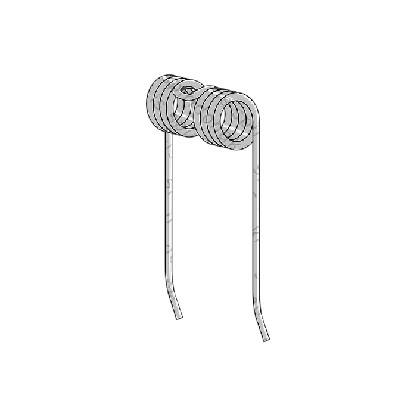 Baler : 29-079 Baler Spring Welger Bevel (4 Spirals)