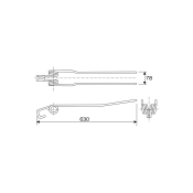Ελατήριο Χορτοσυλλέκτη Ελικοπτέρου Fahr (Α78-Β630)