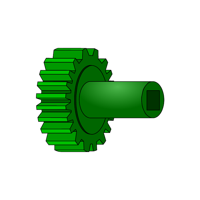 Gear VEKAM with neck Π.Μ. 25x25 Δ23