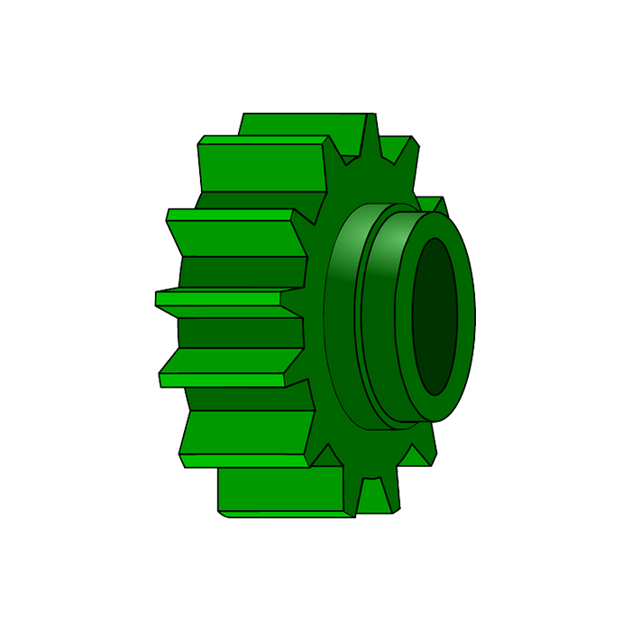 Gear drive ZHTA D14 wedge