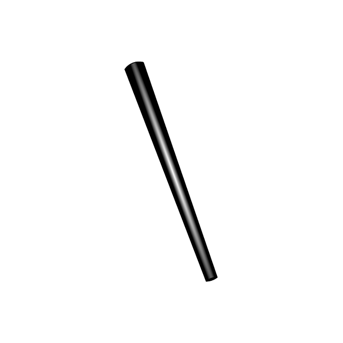 Rubber Sedding Tube L620mm Long Straight