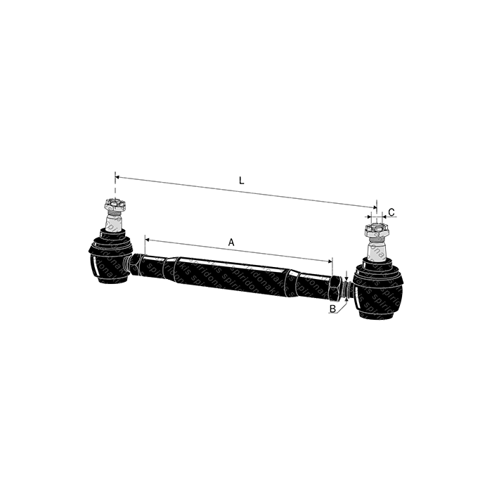 Steering Joint Tractor KTRA Double 22x1.5 L.460