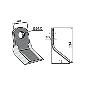 Mulcher Blade Curved 40x10 Mulcher Blade Curved 40x10