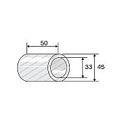 Πλαστικό Δακτυλίδι για Ράουλα Καλλιεργητή L.48 Φ45-33
