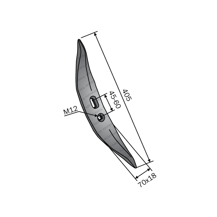 Cultivator Tine Point Bellota