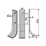 Rotary Cultivator Blade FM 40Χ5