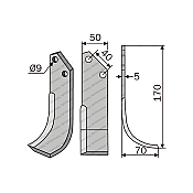 Rotary Cultivator Blade Diana 50x5