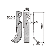 Rotary Cultivator Blade Benassi 40 40x5