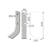 Rotary Cultivator Blade Greek