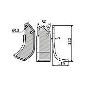 Rotary Cutlivator Blade Rota 80x7