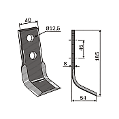 Mulcher Blade Curved Bruni 