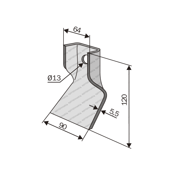 Mulcher Blade Special JF 2129-234x