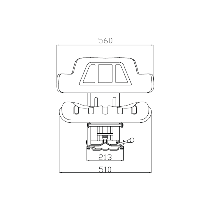 Κάθισμα 300RMVARIOXS (Μαύρο Vinyl) SEAT