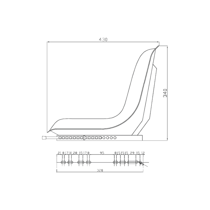 Κάθισμα CMP3100G (Μαύρο Vinyl) SEAT