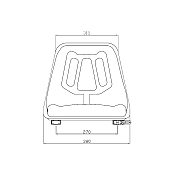 Κάθισμα CMP3100G (Μαύρο Vinyl) SEAT