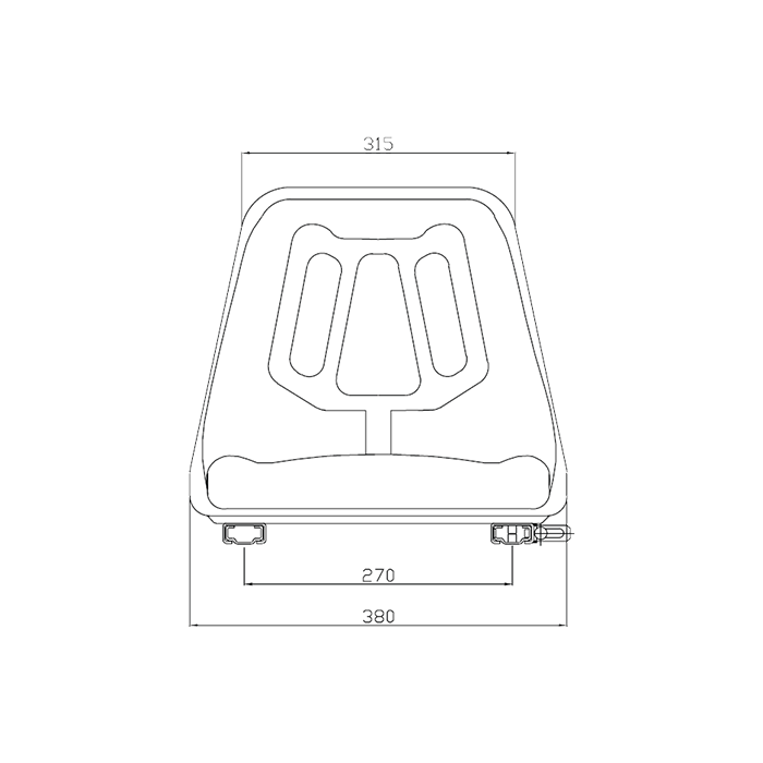 Κάθισμα CMP3100G (Μαύρο Vinyl) SEAT