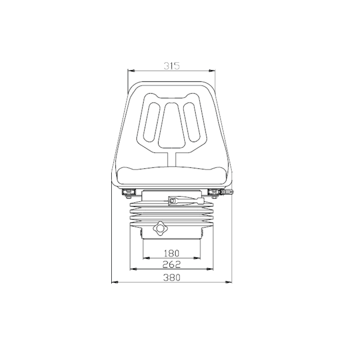 Κάθισμα CMP3122 (Μαύρο Vinyl) Μηχανική Ανάρτ. SEAT