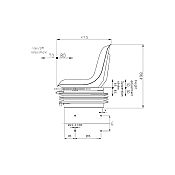 Κάθισμα CMP3122 (Μαύρο Vinyl) Μηχανική Ανάρτ. SEAT