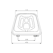 Κάθισμα CMP6100G (Μαύρο Vinyl) SEAT