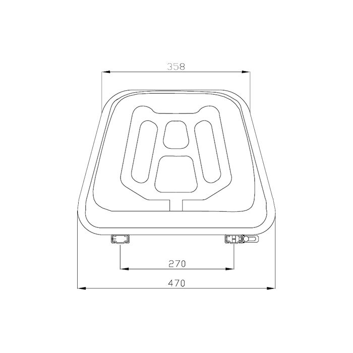 83878 Seat CMP6100G (Black Vinyl) SEAT