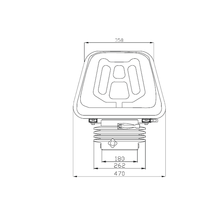 Seat CMP6122 (Black Vinyl) Mechanical seat SEAT Italy
