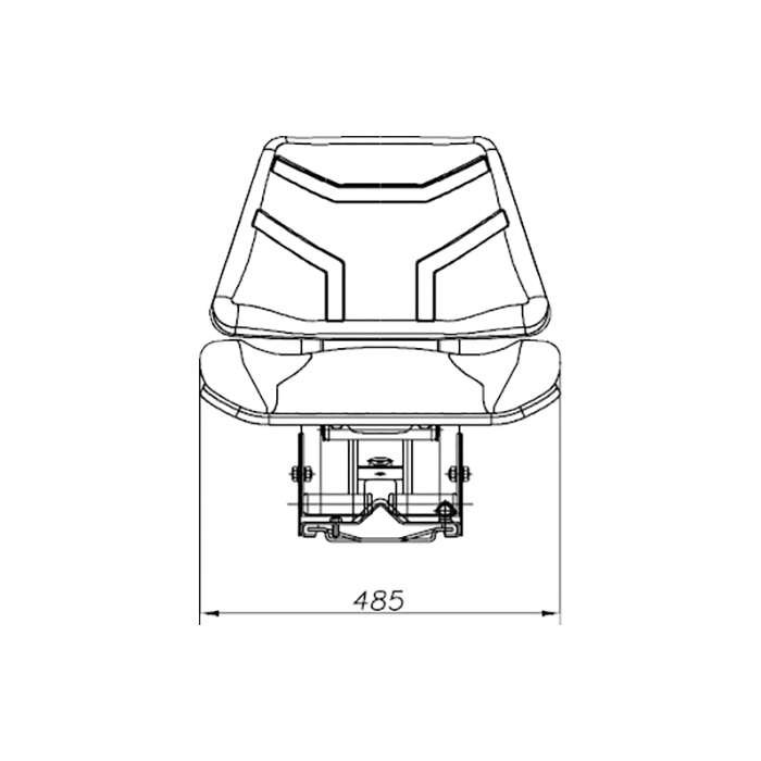 Κάθισμα ECO2100VARIO (Μαύρο Vinyl) SEAT