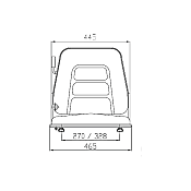 Κάθισμα MUL011 (Μαύρο Vinyl) SEAT