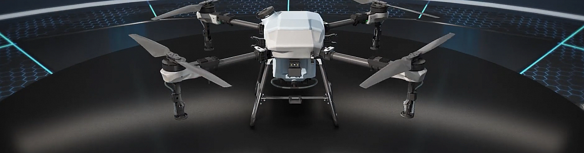 Γεωργικό Drone FP400 : Ψεκασμός σε καλλιέργεια καλαμποκιού