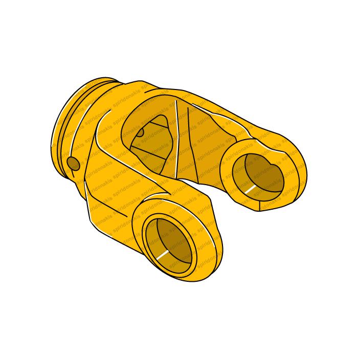 External Yoke with Round Tube Wide Angel No4 27x74,6 AMA 