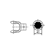 Splined Tube Yoke No70 Internal Binacchi